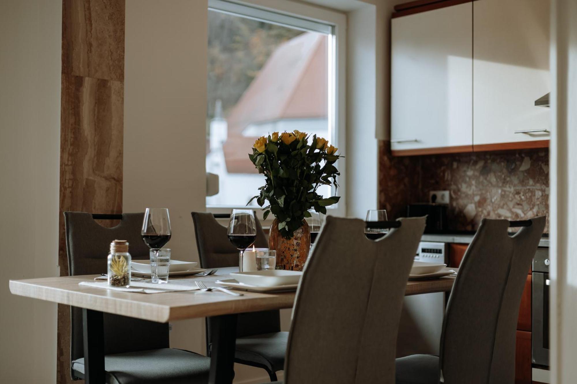 Stilvolles Appartement Mit Blick Auf Das Dreifluesse-Eck Passau Kültér fotó